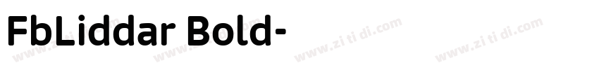 FbLiddar Bold字体转换